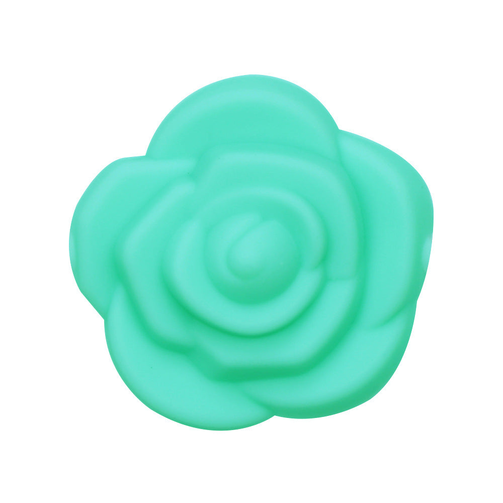 Wholesale 20PCS Rosette Silicone Beads DIY Loose Beads